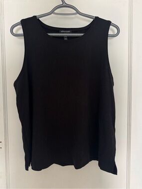 Eileen Fisher Black Sleeveless Crewneck Tank